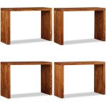 Table console bois massif avec finition miel 110x40x76 cm - table basse - table d'appoint - table console ... Table console bois massif avec finition miel 110x40x76 cm - table basse - table d'appoint - table console ...