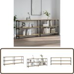 Table console chne sonoma 200x29x75 cm bois d'ingnierie - table basse - meuble d'entre - table d'appoint ...