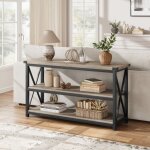 Hoerfuriy - table console table d'entr�e � 3 niveaux, console meuble industrielle, pour entr�e salon ...