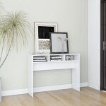 Table console table d?entrée table d'appoint bout de canapé pour couloir, entrée, salon blanc 105x30x80 ... Table console table d?entrée table d'appoint bout de canapé pour couloir, entrée, salon blanc 105x30x80 ...