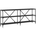 Décoshop26 - table console d'entrée fonctionnel et stylé avec étagères 180 x 30 x 75 cm bois d'ingénierie ... Décoshop26 - table console d'entrée fonctionnel et stylé avec étagères 180 x 30 x 75 cm bois d'ingénierie ...