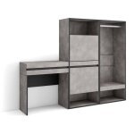 Skraut home - table console d'entre, grand espace de rangement, 190x145x35 cm, avec tiroir, meuble  ...