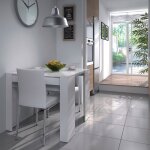 M&s - table console extensible 51 / 237x90x78 cm en bois blanc M&s - table console extensible 51 / 237x90x78 cm en bois blanc