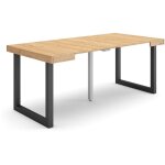 Skraut home - table console extensible, console meuble, 180, pour 8 personnes, pieds bois massif, style ... Skraut home - table console extensible, console meuble, 180, pour 8 personnes, pieds bois massif, style ...