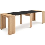 Table console extensible, console meuble, 260, pour 12 personnes, table à manger, style moderne, chêne ... Table console extensible, console meuble, 260, pour 12 personnes, table à manger, style moderne, chêne ...