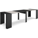 Skraut home - table console extensible, console meuble, 300, pour 14 personnes, table  manger, style ...