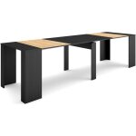 Skraut home - table console extensible, console meuble, 300, pour 14 personnes, table  manger, style ...