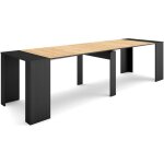 Skraut home - table console extensible, console meuble, 300, pour 14 personnes, table  manger, style ...