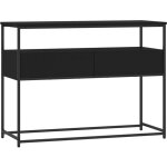 Décoshop26 - table console fonctionnel et stylé avec tiroirs 100 x 40 x 75 cm bois d'ingénierie noir ... Décoshop26 - table console fonctionnel et stylé avec tiroirs 100 x 40 x 75 cm bois d'ingénierie noir ...