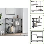 Table console sonoma gris 80x29x75 cm bois d'ing�nierie - table basse - meuble d'entr�e - table d'appoint ...