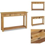 Table console teck massif 120x30x80 cm - table basse - meuble colonial - table d'appoint - teck massif ... Table console teck massif 120x30x80 cm - table basse - meuble colonial - table d'appoint - teck massif ...