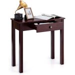 Table console avec tiroir, table de chevet avec pieds en bois massif, table d'appoint pour salon, salle ...