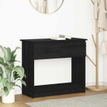 Table console avec tiroirs noir 85, 5x38, 5x74, 5 cm