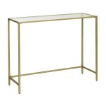 Table console verre dor�