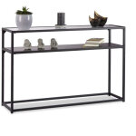 Table console verre metal