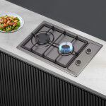 Table de cuisson � gaz, table de cuisson � gaz en acier inoxydable avec protection automatique contre ...