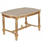 Table élégante louis en marbre doré, style antique et classique, antyki24 Table élégante louis en marbre doré, style antique et classique, antyki24