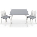 Goplus - table enfant avec chaise, table d'activits pour tout - petits avec dossier ergonomique en forme ...