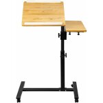 Yongqing - table ergonomique pour ordinateur portable avec support de souris table d'appoint  roulettes ...