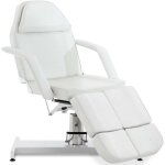 Table d?esth�tique professionnelle hydraulique r�glable dossier inclinable ouverture visage pvc blanc ...
