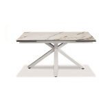 Webmarketpoint - table extensible de 160cm à 240cm plateau moderne en céramique sur verre trempé marbre ... Webmarketpoint - table extensible de 160cm à 240cm plateau moderne en céramique sur verre trempé marbre ...
