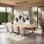 Table extensible 175 / 275 acacia bords irr�guliers melbourne