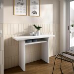 Table extensible dmanuel, console extensible auxiliaire multiposition, table à manger pliante avec plateau ... Table extensible dmanuel, console extensible auxiliaire multiposition, table à manger pliante avec plateau ...