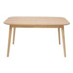 Miliboo - table extensible rallonges intégrées rectangulaire en bois clair chêne l140 - 170 cm ank Miliboo - table extensible rallonges intégrées rectangulaire en bois clair chêne l140 - 170 cm ank