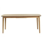 Table extensible rallonges intégrées rectangulaire en bois clair chêne l180 - 220 cm ego Table extensible rallonges intégrées rectangulaire en bois clair chêne l180 - 220 cm ego