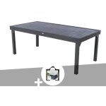 Hesperide - table extensible rectangulaire alu piazza 10 / 12 places graphite + housse - hespéride Hesperide - table extensible rectangulaire alu piazza 10 / 12 places graphite + housse - hespéride