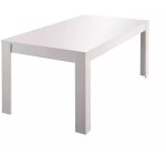 Table extensible takumi, extensible, 10 places made in italy, 90x137x79h cm blanc brillant