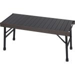 Table d'extrieur rectangulaire pliable en alliage d'aluminium 89. 5x38. 2x41. 5cm table de jardin noir ...