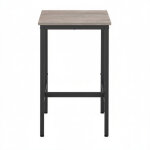 Table haute, table de bar carr�e, cadre en acier, 60 x 60 x 92 cm, montage facile, pour cuisine, salon, ...