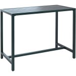 Table haute ext�rieure table de bar jardin 105 x 130 x 65 cm structure acier thermolaqu� vert 040008733 ...