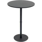 Table haute hereford ronde noir / noir 75 cm