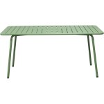 M&s - table de jardin 160x90x73cm en m�tal vert - baca