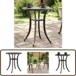 Vidaxl - table de jardin bronze Ø48x53 cm aluminium coulé - table de jardin - table extérieure - mobilier ... Vidaxl - table de jardin bronze Ø48x53 cm aluminium coulé - table de jardin - table extérieure - mobilier ...