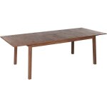 Beliani - table de jardin extensible 180 / 240 x 100 cm en bois d'acacia foncé 8 places cesana Beliani - table de jardin extensible 180 / 240 x 100 cm en bois d'acacia foncé 8 places cesana
