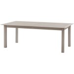 Table de jardin extensible en aluminium effet bois 12 places allure Table de jardin extensible en aluminium effet bois 12 places allure