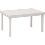 Hesperide - table de jardin extensible piazza argile 10 places en aluminium trait en epoxy - hespride ...