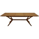 Miliboo ? table de jardin extensible en bois massif d'acacia l180 - 240 cm ? accueille jusqu'� 8 personnes ...