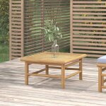 Table de jardin - table  manger - table d'extrieur 65x55x30 cm bambou 677330