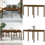 Vidaxl - table de jardin marron miel 159, 5x82, 5x76 cm bois massif de pin - table de jardin - table ...
