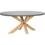 Table de jardin moderne en béton 190 x 100 cm base en bois d'acacia meubles d'extérieur gris oristano ... Table de jardin moderne en béton 190 x 100 cm base en bois d'acacia meubles d'extérieur gris oristano ...
