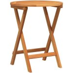 Vidaxl - table de jardin pliante pliant naturel 60 x 60 x 72 cm