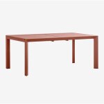 Table de jardin rectangulaire extensible 180 - 240x100 cm en aluminium starmi sklum rouge tuile Table de jardin rectangulaire extensible 180 - 240x100 cm en aluminium starmi sklum rouge tuile