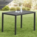 Table de jardin rectangulaire en aluminium, r�sistante aux intemp�ries et � la chaleur, id�ale pour les ...