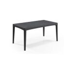 Table de jardin - rectangulaire - gris graphite - en résine - 6 personnes - girona - allibert by keter ... Table de jardin - rectangulaire - gris graphite - en résine - 6 personnes - girona - allibert by keter ...