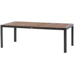 Hesperide - table de jardin rectangulaire paradize noyer & graphite 10 places en aluminium - hespride ...