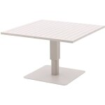 Hesperide - table de jardin relevable carre salimia avoine 110 x 110 x 69cm en aluminium - hespride ...
